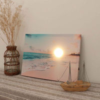 東洋ケース LEDキャンバスアート 海 夜景 40×30cm 418296 1個（直送品）