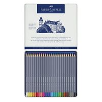 ファーバーカステル ゴールドファーバーアクア水彩色鉛筆セット 24色缶入 114624 1個（直送品）