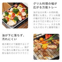 アイメディア お手入れ簡単グリルトレー ダイヤコート ワイドタイプ 1009465 1個（直送品）