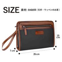 スワン U.P renoma ナパロン 角ポーチ 20101 ブラック 1個（直送品）