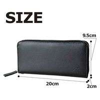 スワン ROTHCO リサイクルレザー ラウンド長財布 45050 ブラウン 1個（直送品）