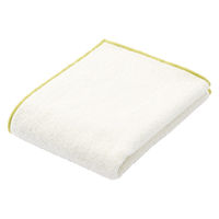 無印良品 カラーステッチパイル織りハンドタオル ３４×３５ｃｍ アイボリー 1セット（1枚×2） 良品計画