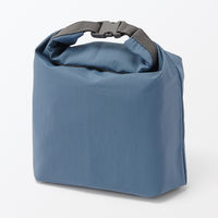 無印良品 高さが変えられる ランチバッグ ロールトップタイプ 大 スモーキーブルー 良品計画