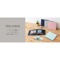 セキセイ フリーアルバム<ドットノリクロダイシ> ミントグリーン XP-4708-36 1冊（直送品）