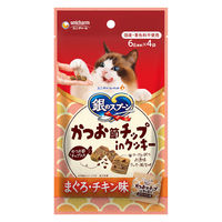 銀のスプーン かつお節チップ in クッキー まぐろ・チキン味 国産 24g（6g×4袋）3袋 ユニ・チャーム 猫用 おやつ