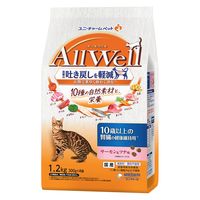 オールウェル 10歳以上腎臓の健康維持用 10種の自然素材 サーモン＆ツナ味 国産 1.2kg（300g×4袋）5袋