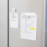 サンワサプライ マグネット ケーブルクリップ（ホワイト・5個入り） CAー517W 1個