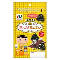 ニコニコのり イラストのり おしりたんてい 6枚（板のり1枚）1セット（1個×3）焼のり 海苔
