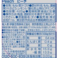 ドール フルーツパック ピーチ 砂糖不使用 果汁100％ 425g 1個