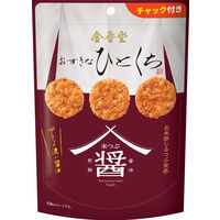おすきなひとくち　米つぶ醤油煎餅　ザクッと濃い醤油 80g 6袋 金吾堂製菓 せんべい おかき チャック付