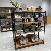 【軒先渡し】ストア・エキスプレス Lアングルシェルフラック 幅120cm 高さ135cm 4段　ラーチ合板 1717-1252 1台（直送品）