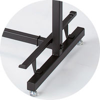 【軒先渡し】ストア・エキスプレス 【2本】オーバーハング・インハングタイプ用木棚アタッチメント　ブラック 2127-156 1セット（2本）（直送品）