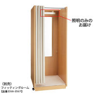 【軒先渡し】ストア・エキスプレス 移動式フィッティングルーム（試着室 更衣室）LED照明 2315-520 1台（直送品）