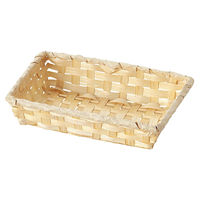 【軒先渡し】ストア・エキスプレス バンブートレー ナチュラル　幅37×奥行27×高さ7cm 6034-555 1セット（10個）（直送品）