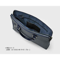 ウノフク TRAOUTILブリーフケース 薄マチ ダブルルーム型 ブラック 22-5352-10 1個（直送品）