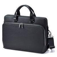 ウノフク SUCLE ブリーフケース 薄マチ ダブルルーム型 ブラック 22-5359-10 1個（直送品）