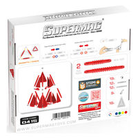 PLASTWOOD ITALIA Supermag スーパーマグ・ジオメトリー70 知育玩具 STEAM教材 0415 1箱(70ピース)（直送品）