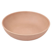 木目ラウンドディッシュプレート(S) ブラウン 1セット（1枚×2） LAKOLE/ラコレ