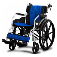 フェニックス商事 ナイスウェイVIII シートカラー(オレンジ＋ブルー) 自走式車椅子 洗濯できるシート NW8-OB 1台（直送品）