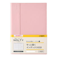 日本能率協会マネジメントセンター 【2025年4月版】NOLTY キャレル B6 バーチカル1 ピンク 9091 1冊（直送品）