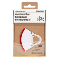 BOOKMAN Curve Rear Light 自転車用カーブリアライト White 410 1個（直送品）