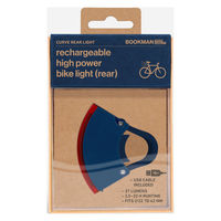 BOOKMAN Curve Rear Light 自転車用カーブリアライト Blue 465 1個（直送品）