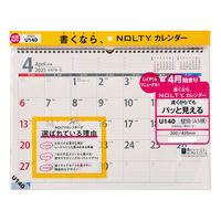 日本能率協会マネジメントセンター 【2025年4月版】 NOLTYカレンダー壁掛 A3横 日曜始まり U140 1冊（直送品）