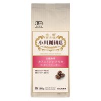 【コーヒー粉】小川珈琲店 有機珈琲カフェインレスモカ 粉 1セット（140g×6袋）