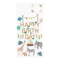 デザインフィル シール PCM タイトル 誕生日 動物柄 HAPPY BIRTHDAY 82514006 1セット(1パック×5)（直送品）