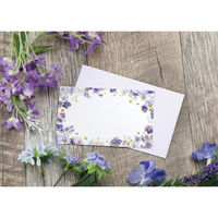 包む ポライト ミニカード 封筒付き ヴィオラ 5枚入 TC0F9 1セット(1袋×5)（直送品）