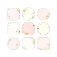 包む 色紙 メッセージシール フラワー 9柄×各4枚入 TS050 1セット(1個×5)（直送品）