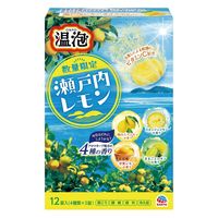 入浴剤 炭酸 温泡 ONPO 瀬戸内レモン 夏用 1セット（1箱（4種×3錠入）×3） 透明タイプ アース製薬