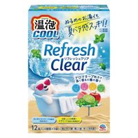 入浴剤 炭酸 温泡 ONPO リフレッシュクリア 夏用 1セット（1箱（4種×3錠入）×3） 透明タイプ アース製薬