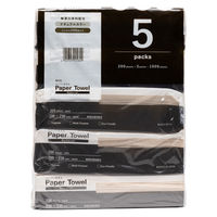 花束ペーパータオルナチュラル200枚5P 中判 シングル 再生紙 1セット（1個（200枚入×5）×10）丸富製紙