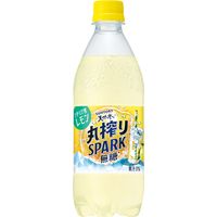 サントリーフーズ サントリー天然水 丸搾りSPARK無糖 レモン 500ml 1セット（48本）