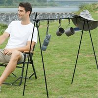 武興商事 キャンプ ラック 折りたたみ ハンギングラック アウトドアハンガー 100553 1個（直送品）