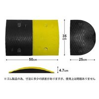 ミナト電機工業 天然合成 ゴム製 減速帯 3mセット (ストレート5個+コーナー2個) mt-0023945 1個（直送品）