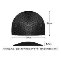 ミナト電機工業 天然合成 ゴム製 減速帯 コーナー単品 黒 mt-0034658 1個（直送品）