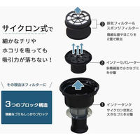 ミナト電機工業 乾湿両用 業務用掃除機 サイクロン式バキュームクリーナー MPV-151CY 1個（直送品）