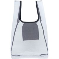 丸玉工業 ホワイトメッシュ マイバッグ S ブラック 90319019 1枚（直送品）