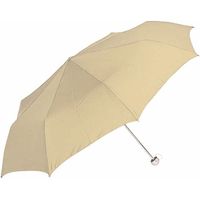 丸玉工業 アルミ軽量3段折り畳み傘(ベージュ) 90240073 1本（直送品）