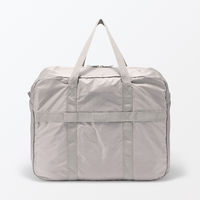 無印良品 たためる 撥水横型ボストンバッグ ダークベージュ 良品計画