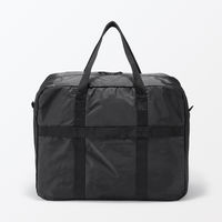 無印良品 たためる 撥水横型ボストンバッグ 黒 良品計画