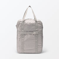 無印良品 たためる 撥水縦型ボストンバッグ ダークベージュ 良品計画