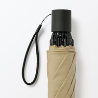 無印良品 晴雨兼用 ２通りにたためる 折りたたみ傘 親骨の長さ５５ｃｍ ６本骨 ダークベージュ 良品計画