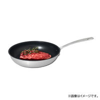 マイヤージャパン フライパン 26cm IH ガス火対応 ホワイトスチール PMーP26NS 1個