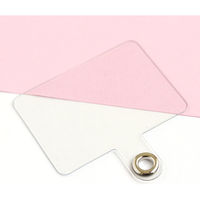 日本紐釦貿易 スマホストラップホルダーパーツ ハトメタイプ クリア SS-CL-10 1袋(10枚)