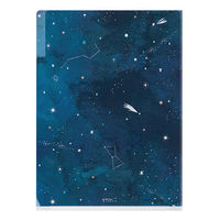 デザインフィル 3ポケットクリアホルダー A5 星空柄 35478006 1冊