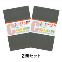 エヒメ紙工 ミニカラー封筒 鼠 2冊セット EM-06-2P 1パック