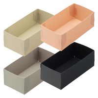 リヒトラブ Roomy 仕切りケース 小物収納 整理トレー 仕分け お薬ケース 組立式 A5 1/3 ブラック A798-24 1組